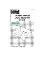 Honda HT4213 Owner'S Manual preview