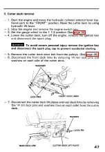 Preview for 49 page of Honda Mid-mount rotary mower Operator'S Manual