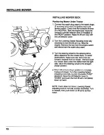 Preview for 20 page of Honda MM52 Operator'S Manual