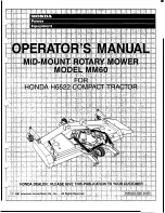 Preview for 1 page of Honda MM60 Operator'S Manual