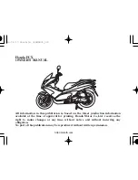 Preview for 3 page of Honda PCX150i Owner'S Manual