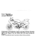 Preview for 5 page of Honda VTR1000F Firestorm Owner'S Manual