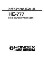 Hondex HE-777 Operation Manual preview