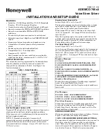 Honeywell ADEMCO 745 3 Series Installation And Setup Manual preview