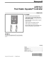 Preview for 1 page of Honeywell Aquastat L4031A User Manual