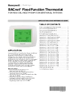 Preview for 1 page of Honeywell BACnet Quick Reference Manual