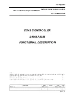 Preview for 1 page of Honeywell ESYS S4965A3025 Functional Description