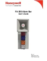 Preview for 1 page of Honeywell FA-300 Alarm Bar User Manual