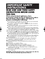 Preview for 2 page of Honeywell HFS-641PC Owner'S Manual