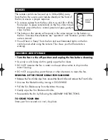 Preview for 6 page of Honeywell HFS-641PC Owner'S Manual