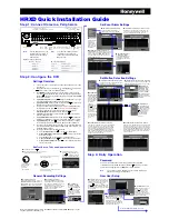 Preview for 1 page of Honeywell HRXD Quick Installation Manual