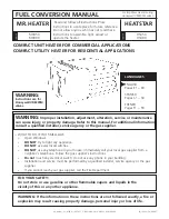 Preview for 1 page of Honeywell MHU50 Conversion Manual