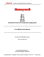 Preview for 1 page of Honeywell MK V Line Maintenance Manual