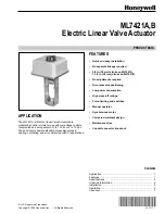 Preview for 1 page of Honeywell ML7421A Product Data