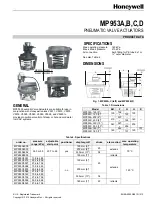 Honeywell MP953A Product Data preview