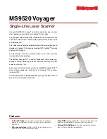 Honeywell MS9520 Voyager Technical Specifications preview