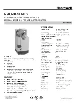 Preview for 1 page of Honeywell N20 Series Product Data