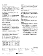 Preview for 44 page of Honeywell PC8900A Manual