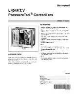 Honeywell PRESSURETROL L404F Product Data preview