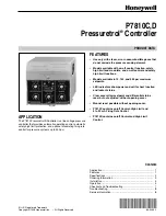 Honeywell Pressuretrol P7810C Quick Start Manual preview