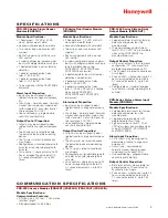 Preview for 3 page of Honeywell PRO22IC Specifications