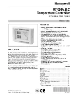 Honeywell R7426A Product Data preview