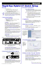 Honeywell Rapid Eye Hybrid LT Setup Manual preview