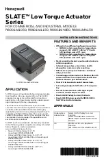 Honeywell SLATE Series Installation Instructions Manual preview