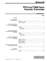 Preview for 1 page of Honeywell TP9600 Series Manual