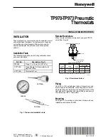 Honeywell TP970 Series Installation Instructions Manual preview