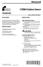 Honeywell Tradeline C7089A Installation Instructions preview