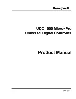 Preview for 1 page of Honeywell UDC 1000 Micro-Pro Product Manual