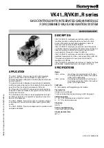 Preview for 1 page of Honeywell VK41 R Series Instruction Sheet