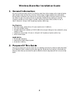 Preview for 6 page of Honeywell Wireless Alarm Bar Installation Manual