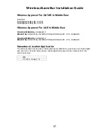 Preview for 17 page of Honeywell Wireless Alarm Bar Installation Manual