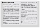 Preview for 2 page of Hoover 39100390 User Manual