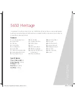 Preview for 3 page of Hoover 5650 Heritage Manual