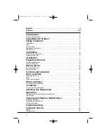 Preview for 2 page of Hoover 9 kg Vision HD Instruction Book