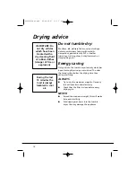 Preview for 10 page of Hoover 9 kg Vision HD Instruction Book