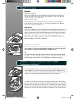 Preview for 10 page of Hoover Ironspeed SRD 4106 User Manual