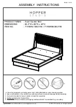 Preview for 1 page of HOPPER STUDIO 7191BR413BUY94 Assembly Instructions Manual