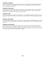 Preview for 17 page of Horizon Fitness 3.1E User Manual