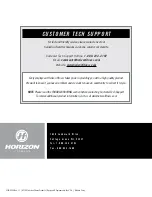 Preview for 43 page of Horizon Fitness CLUB E500 User Manual