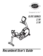 Horizon Fitness ELITE SERIES 2.1R User Manual preview