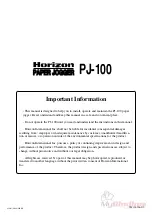 Preview for 2 page of Horizon Fitness PAPER JOGGER PJ-100 Instruction Manual