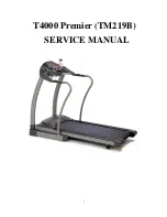 Horizon Fitness T4000 Premier Service Manual preview