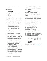 Preview for 2 page of Hornbach STROHM SMCUB-027W-3M Usage And Maintenance Manual