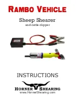 Preview for 1 page of HORNER Shearing Rambo Vehicle Instructions