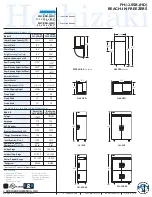 Preview for 2 page of Hoshizaki FH1-SSB(-HD) Specification Sheet