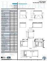 Preview for 2 page of Hoshizaki HWF40A Specifications